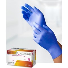 Tronex Blue Nitrile “NEW AGE® ” Chemo-Rated, Powder-Free, Fingertip-Textured Examination Gloves (M) 10 Boxes per Case